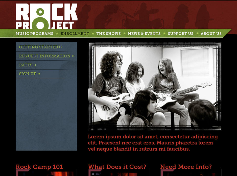 San Francisco Rock Project Enrollment Page